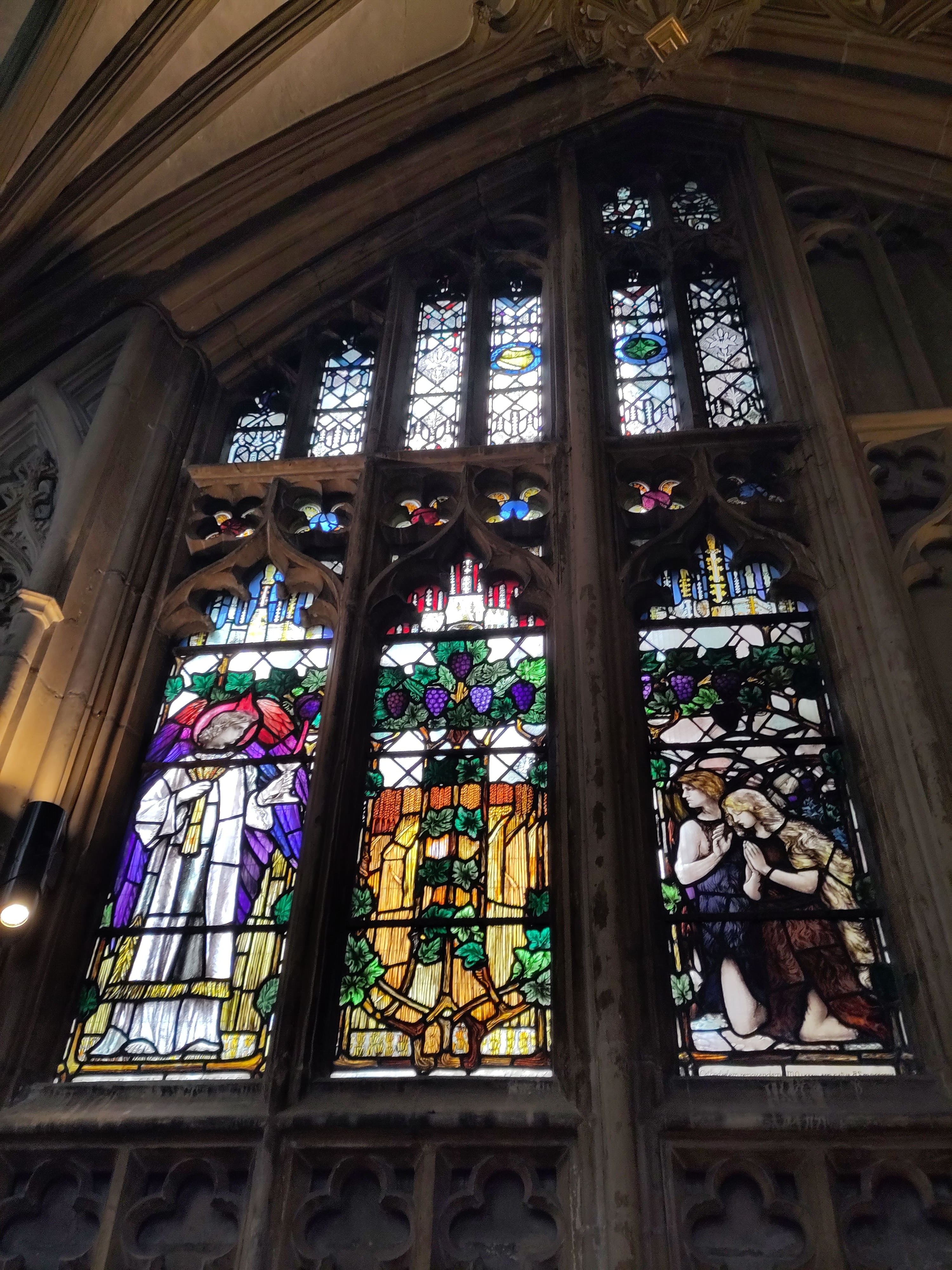 An image of a stained glass window.